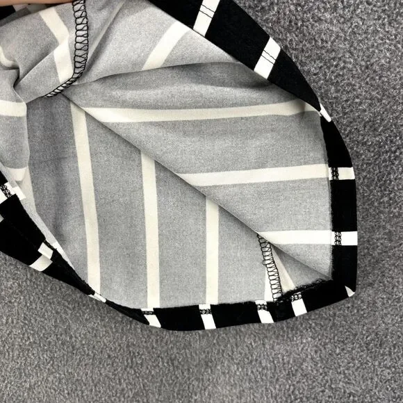 Eye Candy‎ pants Womens Blue white Stripe elastic waist Wide leg disco 80' retro - Picture 7 of 12